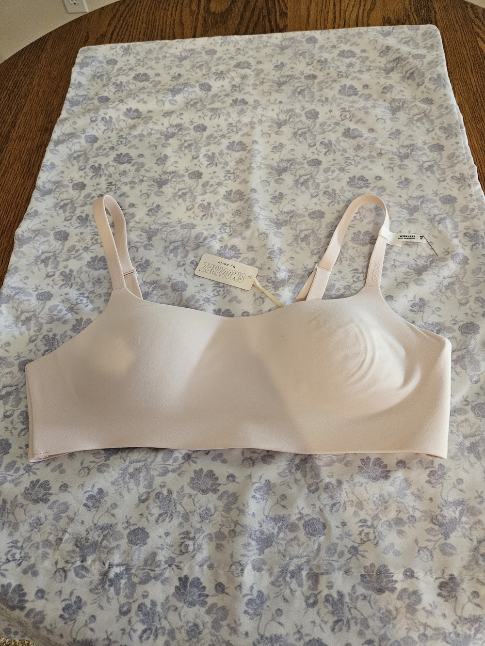 aerie Light Pink Seamless Wireless Bra